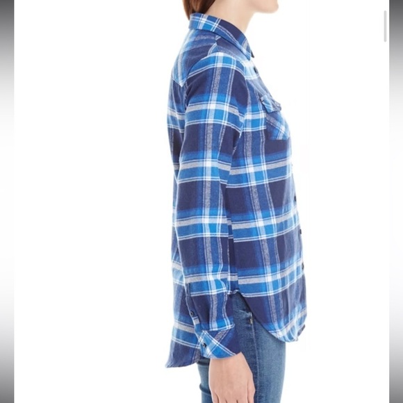 Burnside Target Flannel Long Sleeve Button Down Womens Size Small - Picture 3 of 16